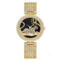 MISSFOX V278 Women Watches Luxury Brand Fashion Black Leopard Gold quartz Watch